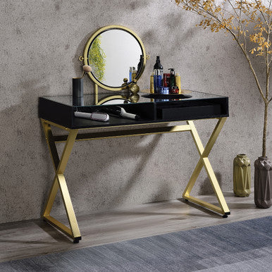 ACME AC00669 Coleen Vanity Set with Jewelry Box ACME Furniture