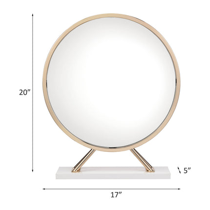 ACME AC00723 Midriaks Vanity Mirror & Stool  2