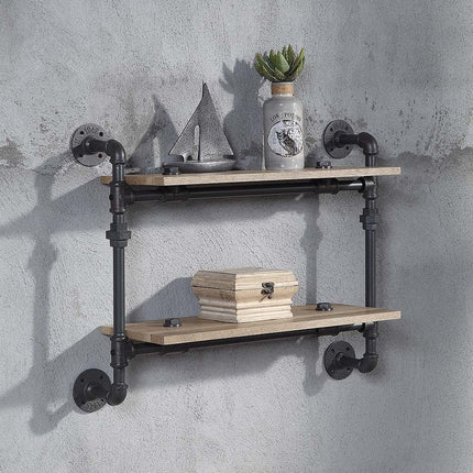 ACME AC00735 Brantley Wall Rack with 2 Shelves