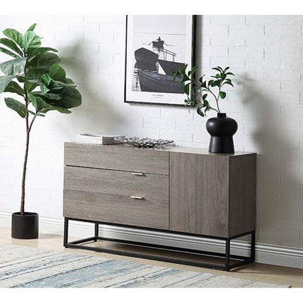 ACME AC00791 Walden Rustic Oak Console Table  3
