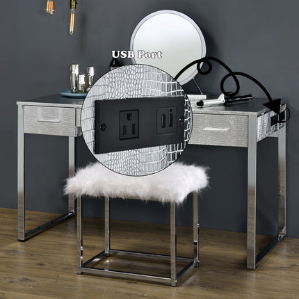 ACME AC00840 Myles Chrome Vanity Set  7