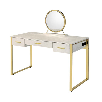 ACME AC00841 Myles Champagne Vanity Set  1