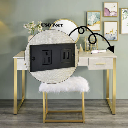 ACME AC00841 Myles Champagne Vanity Set  7