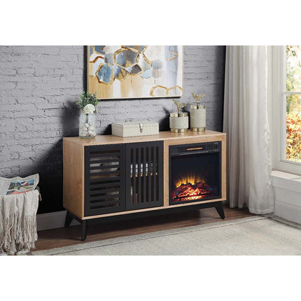 ACME AC00849 Gamaliel Console Table with Fireplace  2