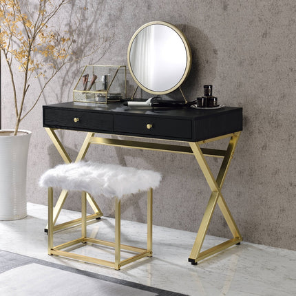 ACME AC00931 Adao Vanity Mirror and Stool  7