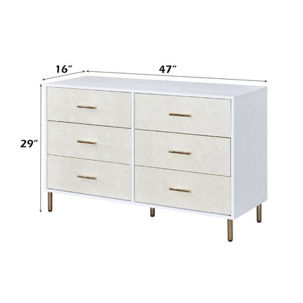 ACME AC00960 Myles White Dresser  4
