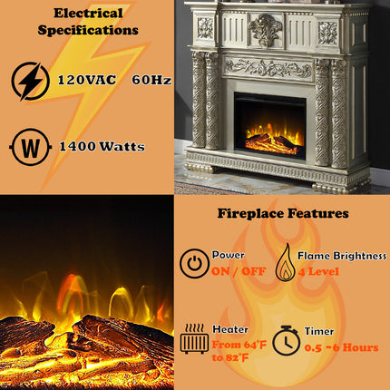 ACME AC01311 Vendom Fireplace  2