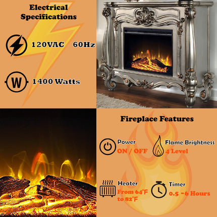 ACME AC01314 Versailles Fireplace  8