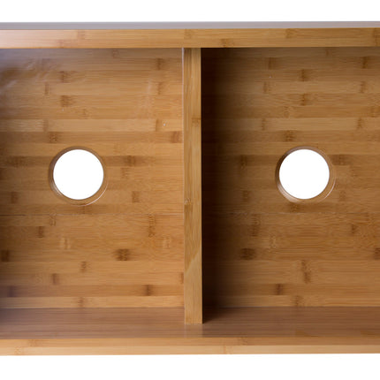 ALFI brand AB3321 33" Double Bowl Bamboo Kitchen Farm Sink Alfi Brand