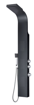 ANZZI Level Series 66 in. Full Body Shower Panel System with Heavy Rain Shower and Spray Wand in Black SP-AZ056 Anzzi