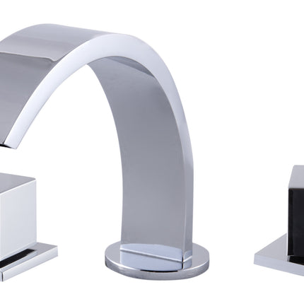 ALFI brand AB1326-PC Polished Chrome Modern Widespread Bathroom Faucet