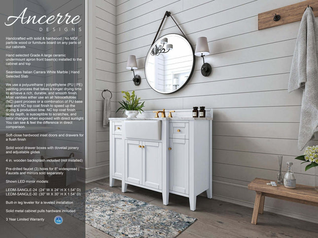Adeline 48" Bath Vanity Set Ancerre Designs