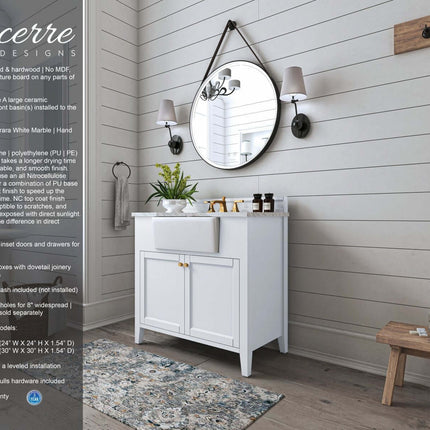 Adeline 36" Bath Vanity Set Ancerre Designs