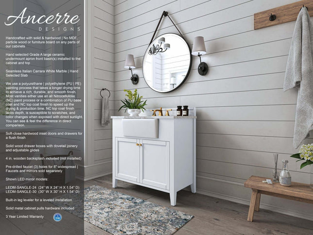 Adeline 36" Bath Vanity Set Ancerre Designs