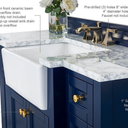 Adeline 48" Bath Vanity Set Ancerre Designs