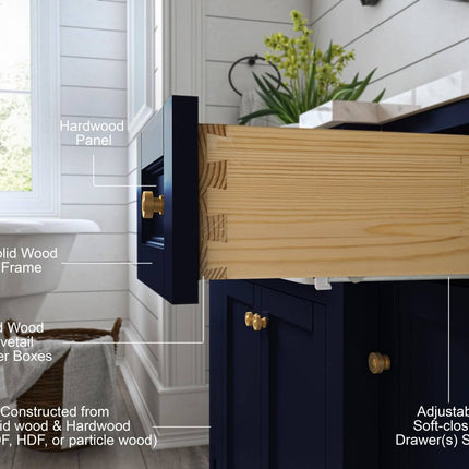 Adeline 48" Bath Vanity Set Ancerre Designs