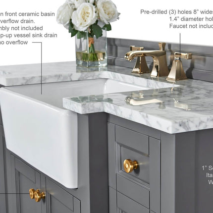 Adeline 48" Bath Vanity Set Ancerre Designs