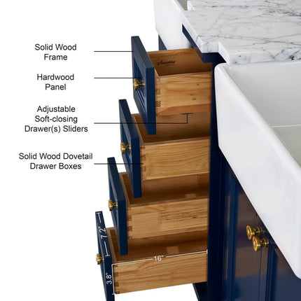 Adeline 60" Bath Vanity Set Ancerre Designs