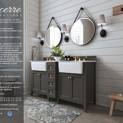 Adeline 60" Bath Vanity Set Ancerre Designs
