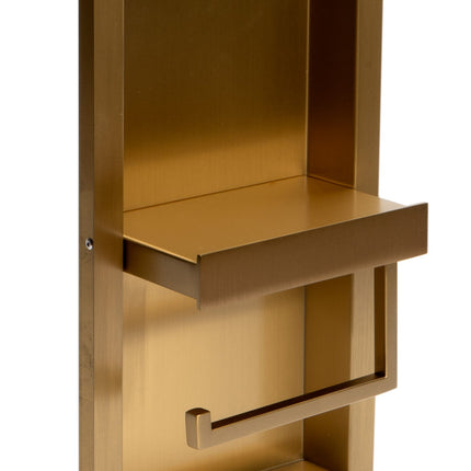 ALFI Brushed Gold PVD Stainless Steel Recessed Toilet Paper Holder Niche ABTPNP88-BG Alfi Brand