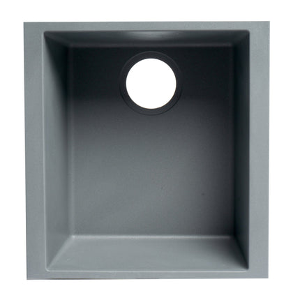 ALFI brand AB1720UM-T Titanium 17" Undermount Rectangular Granite Composite Kitchen Prep Sink Alfi Brand