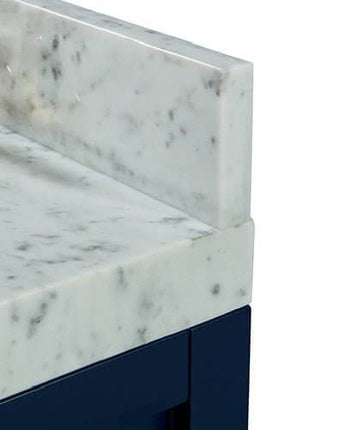 Ancerre Designs 21" Carrara White Marble Side Splash Ancerre Designs