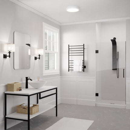 Twilight Series 100 CFM Ceiling Mount Bathroom Exhaust Fan with Brilliant LED Light, Humidity Sensor, Night Light Anzzi