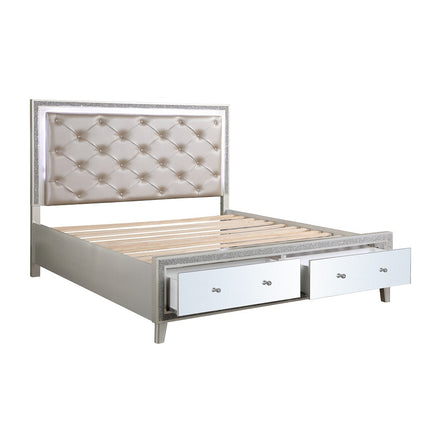 ACME BD00241EK Sliverfluff Eastern King Bed with Storages  4