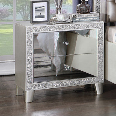 ACME BD00243 Sliverfluff Nightstand ACME Furniture