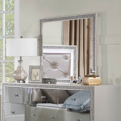 ACME BD00244 Sliverfluff Mirror ACME Furniture