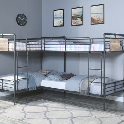 ACME BD00370 Cordelia Black Twin/Twin Bunk Bed