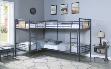 ACME BD00370 Cordelia Black Twin/Twin Bunk Bed ACME Furniture