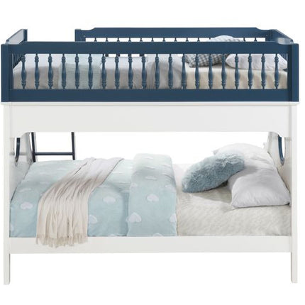 ACME BD00493 Farah Navy Blue Twin/Full Bunk Bed  4