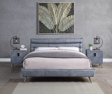ACME BD00562EK Doris Gray Eastern King Bed ACME Furniture