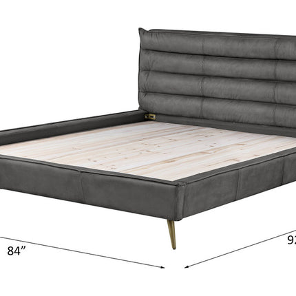 ACME BD00562EK Doris Gray Eastern King Bed  4
