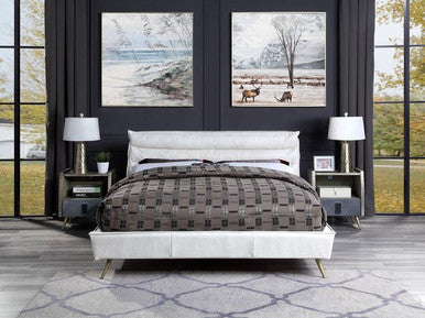 ACME BD00565Q Doris White Queen Bed ACME Furniture
