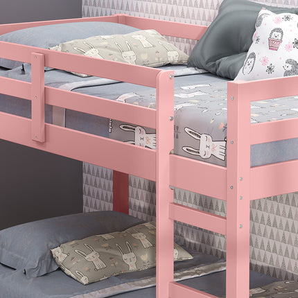 ACME BD00768 Gaston Ii Pink Twin Loft Bed  2