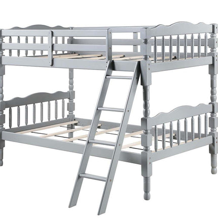 ACME BD00864 Homestead Gray Twin/Twin Bunk Bed  4