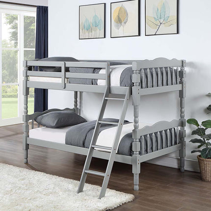 ACME BD00864 Homestead Gray Twin/Twin Bunk Bed