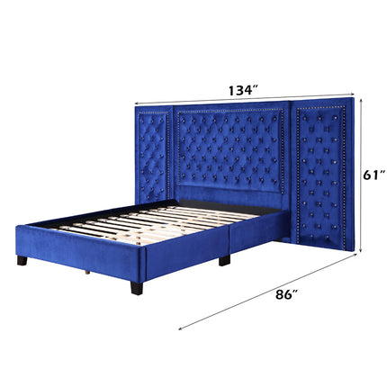 ACME BD00972EK Damazy Blue Eastern King Bed  5