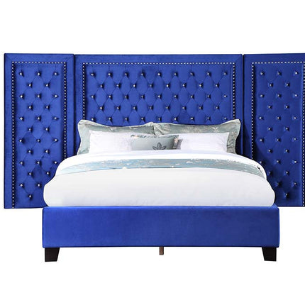 ACME BD00973Q Damazy Blue Queen Bed  1
