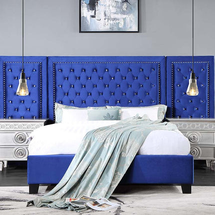 ACME BD00973Q Damazy Blue Queen Bed  4