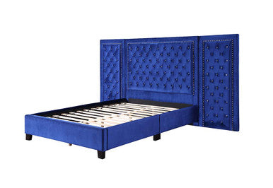 ACME BD00973Q Damazy Blue Queen Bed ACME Furniture