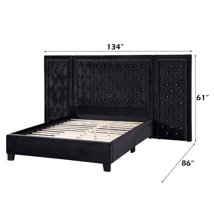 ACME BD00974EK Damazy Black Eastern King Bed  5