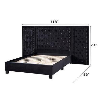 ACME BD00975Q Damazy Black Queen Bed  5