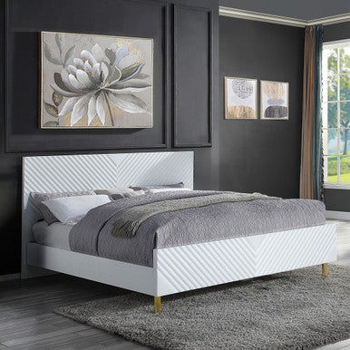 ACME BD01033EK Gaines White Eastern King Bed ACME Furniture