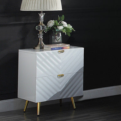 ACME BD01035 Gaines White Nightstand ACME Furniture