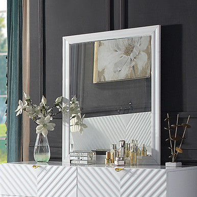 ACME BD01036 Gaines White Mirror ACME Furniture