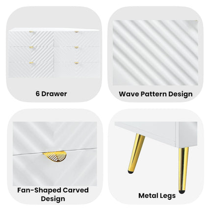 ACME BD01037 Gaines White Dresser  8