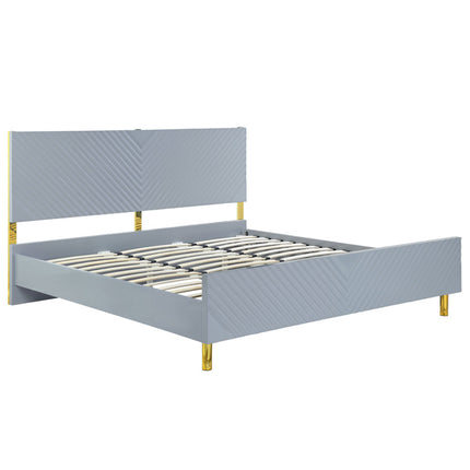 ACME BD01039EK Gaines Gray Eastern King Bed  1